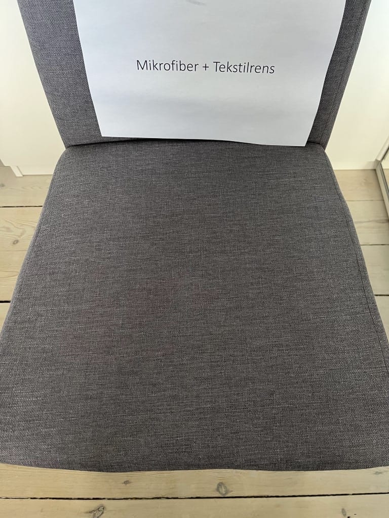 Mikrofiber+tekstilrens efter